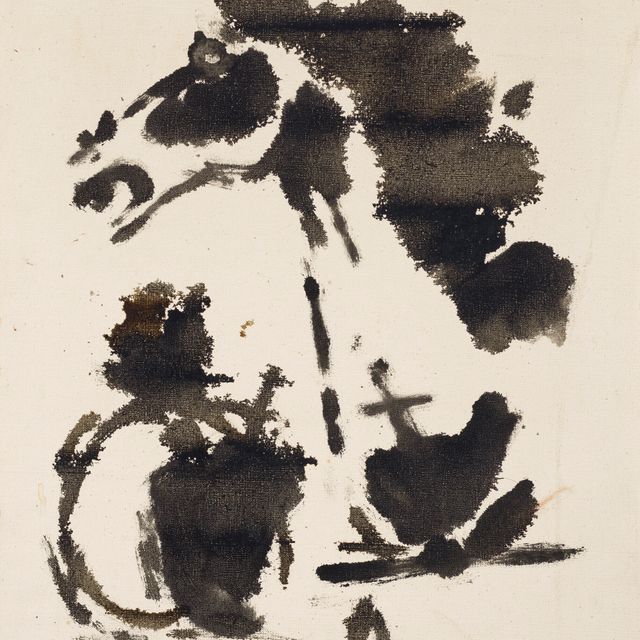 Maqbool Fida Husain — Без названия (Лошадь)