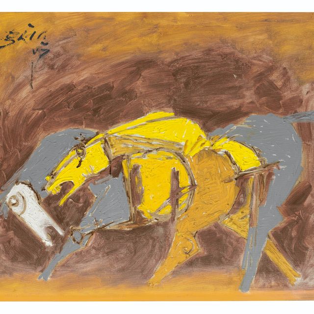 Maqbool Fida Husain — Без названия (Лошади)