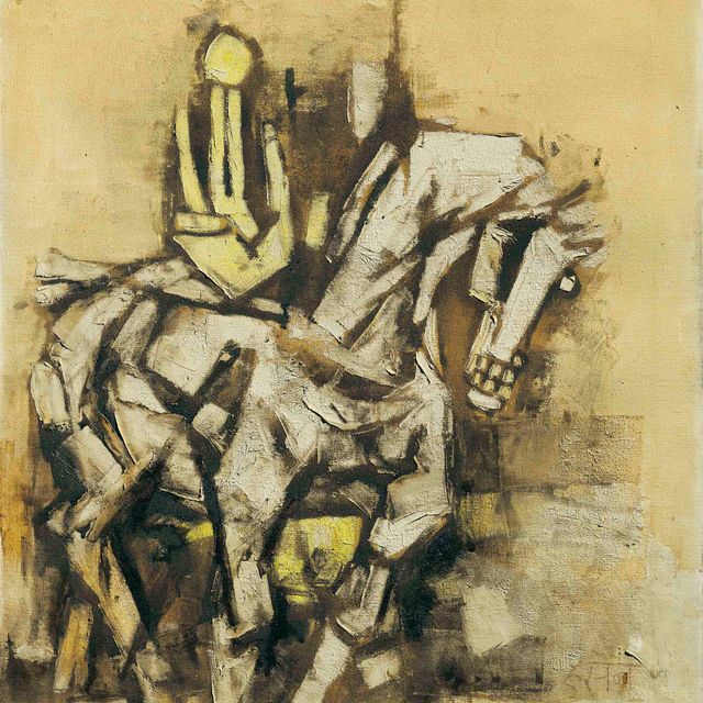 Maqbool Fida Husain — Без названия (Лошадь)