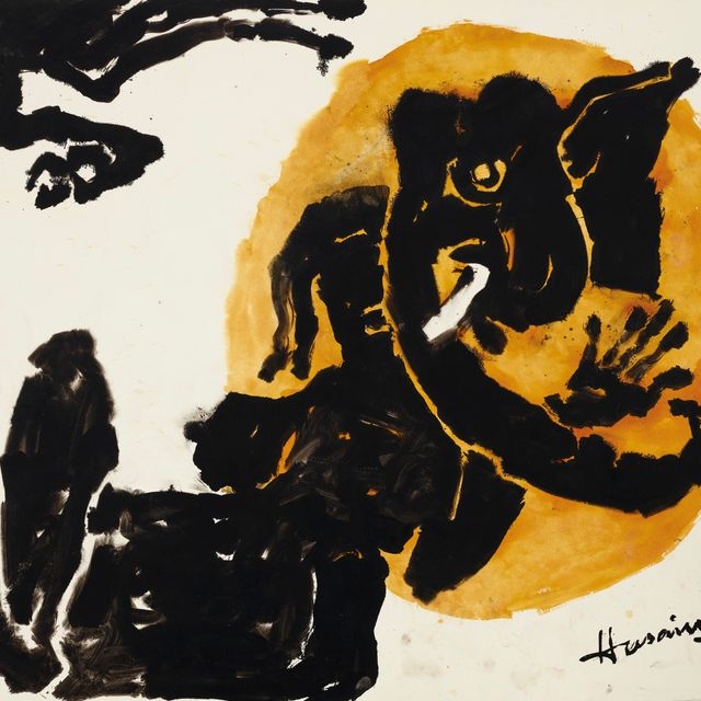 Maqbool Fida Husain — Ганеша