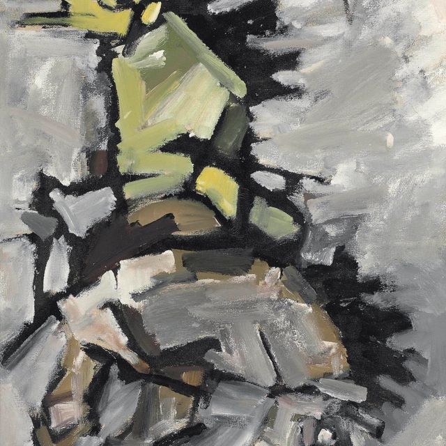 Maqbool Fida Husain — Без названия (Серые лошади)