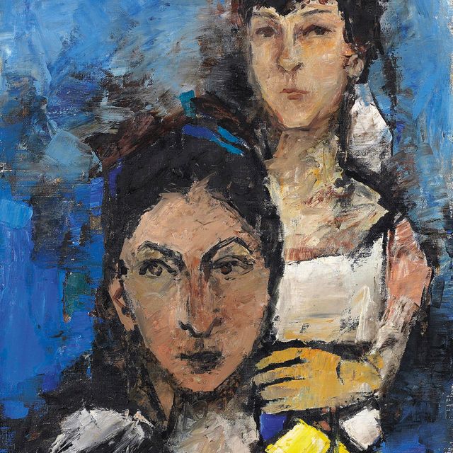Maqbool Fida Husain — Без названия (Семейный портрет)
