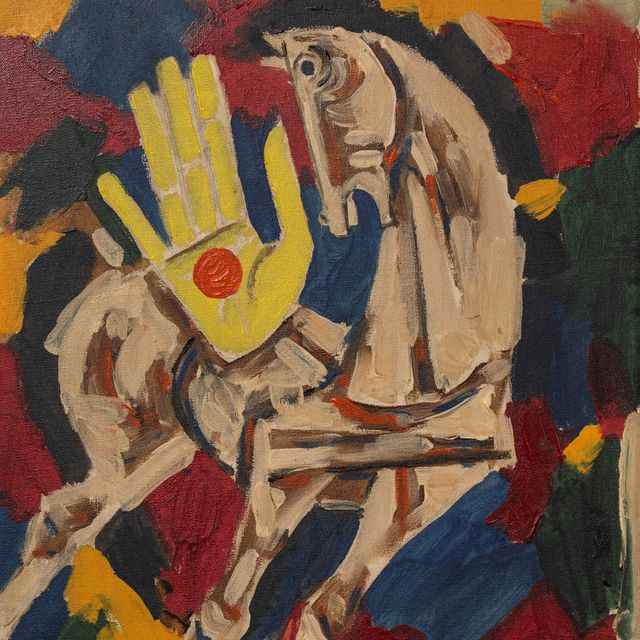Maqbool Fida Husain — Без названия (Лошадь)