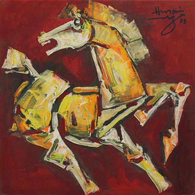 Maqbool Fida Husain — Без названия (Лошадь)