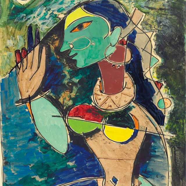 Maqbool Fida Husain — Без названия (Минакси)