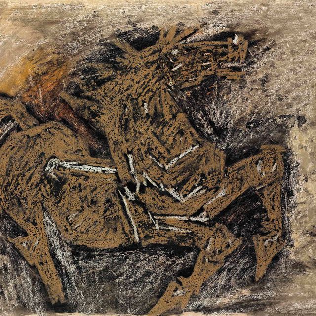 Maqbool Fida Husain — Без названия (Лошадь)