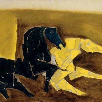 Maqbool Fida Husain — Без названия (Лошади)