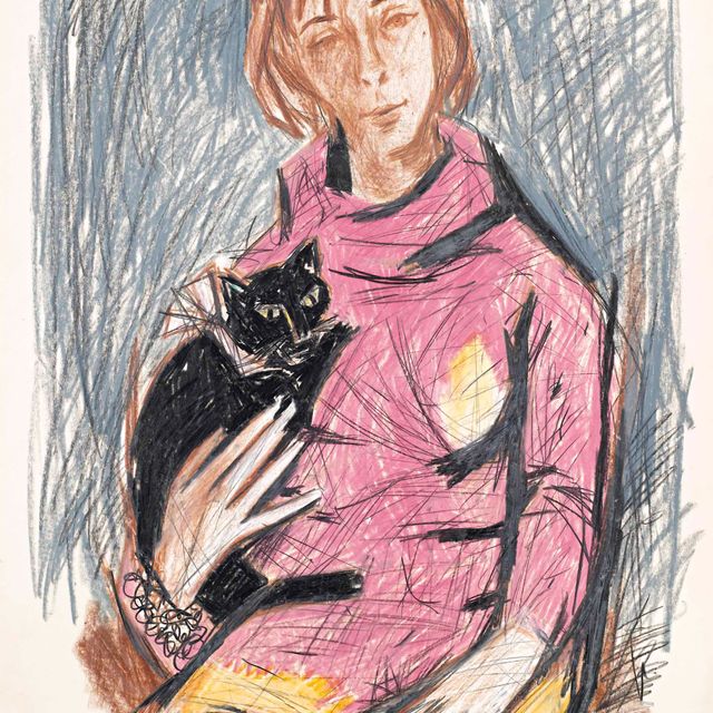 Maqbool Fida Husain — Без названия (дочь консула в Бомбее)