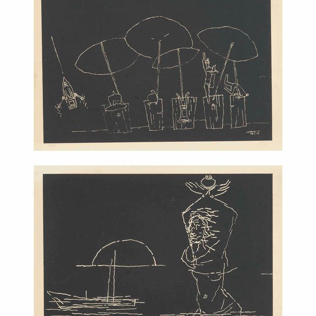 Maqbool Fida Husain — Варанаси VI; Варанаси VII