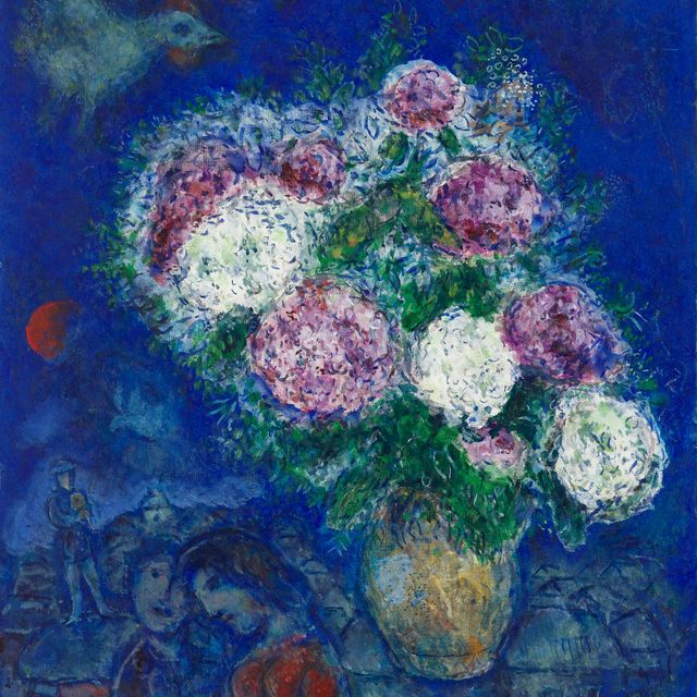 Marc Chagall — Прекрасная девушка в голубом