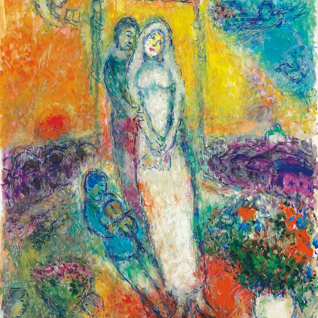 Marc Chagall — Мари-су-ле-балдакин