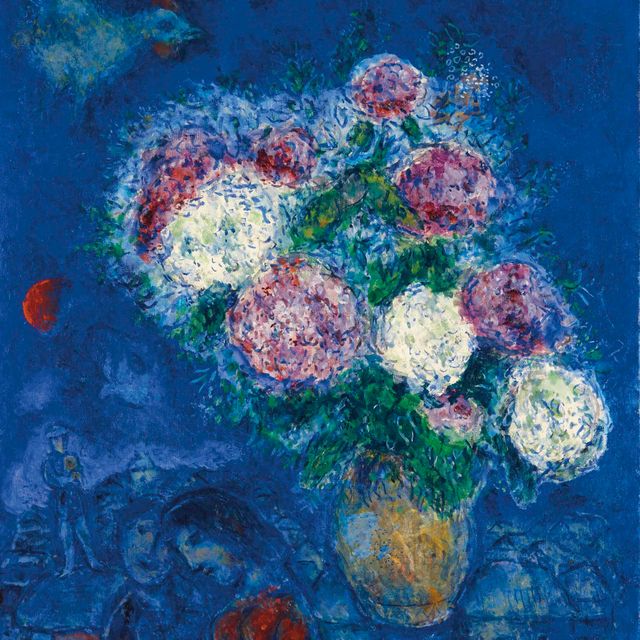 Marc Chagall — Прекрасная девушка в голубом