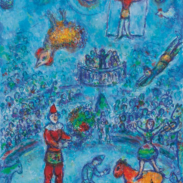 Marc Chagall — Маленький голубой цирк