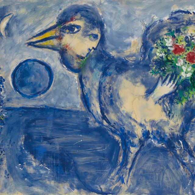 Marc Chagall — Голубая кока-кола, проект для мозаики в Равенне