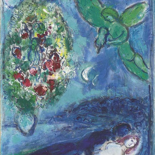 Marc Chagall — Пара на берегу моря