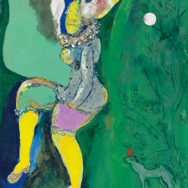 Marc Chagall — Женский тет-а-тет (Цирк Воллара)