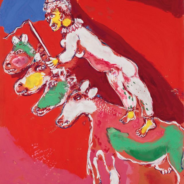 Marc Chagall — "Четверка тет" (цирк Воллара)