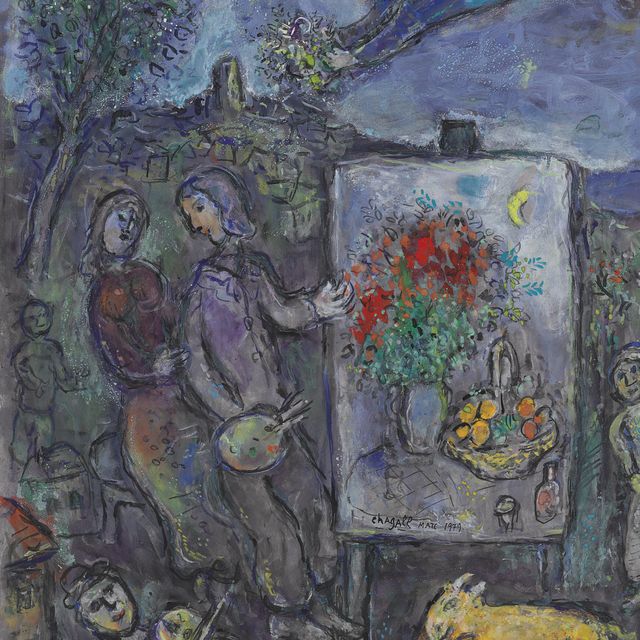 Marc Chagall — Встреча с кавалером в Сен-Поле