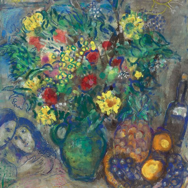 Marc Chagall — Ваза с цветами ананаса