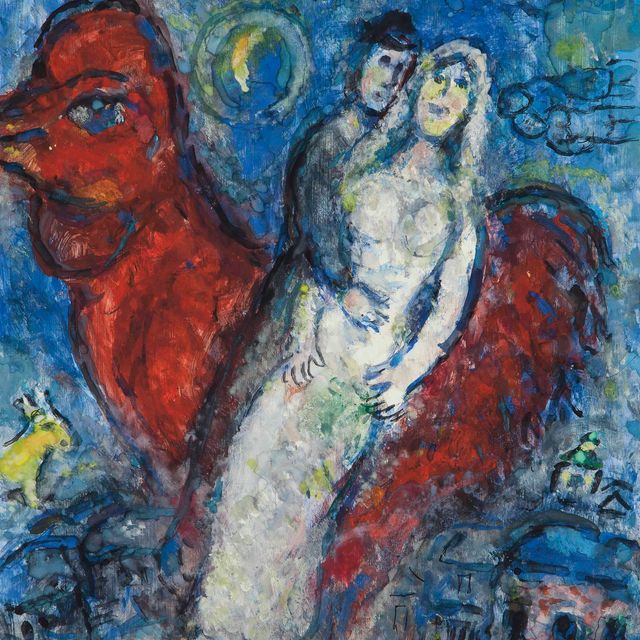 Marc Chagall — Любовь в красном вине