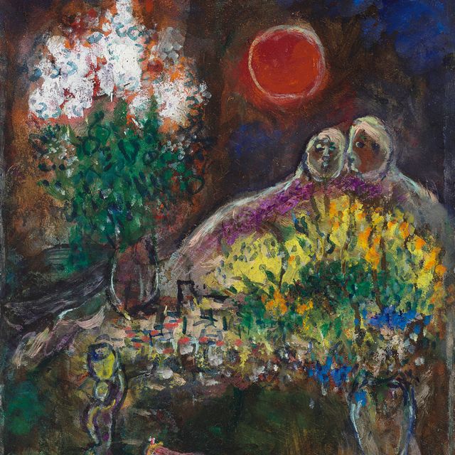 Marc Chagall — Этюд для "Любовницы Сен-Жанне"