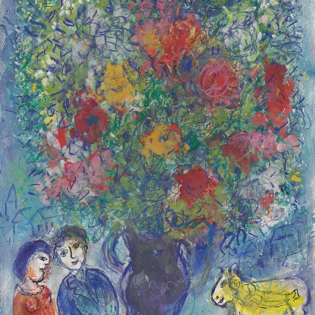 Marc Chagall — Разговор о букете