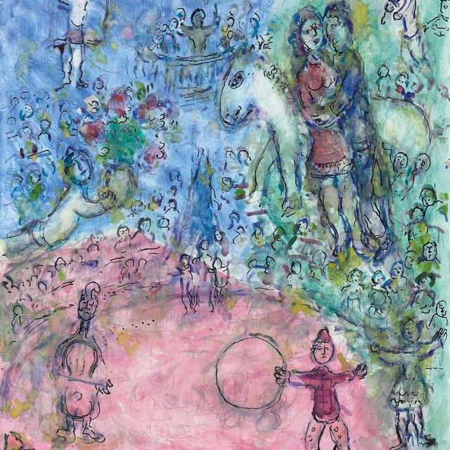 Marc Chagall — Пара в цирке