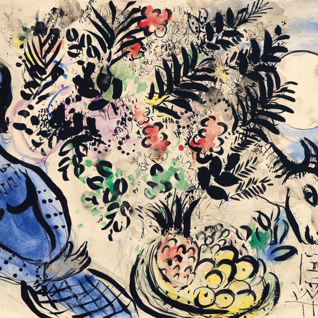 Marc Chagall — Смерть природы в стиле молодой голубой девушки