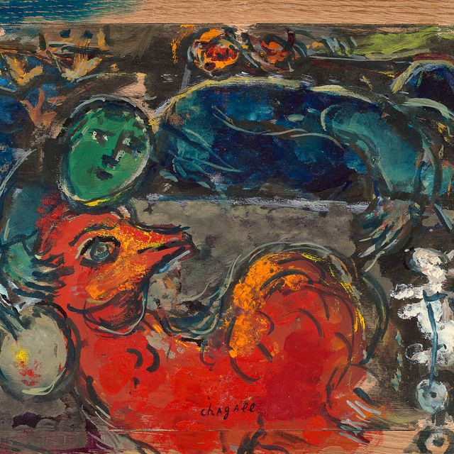 Marc Chagall — Автор "Пейзажа с палитрой и кокосом", 1960