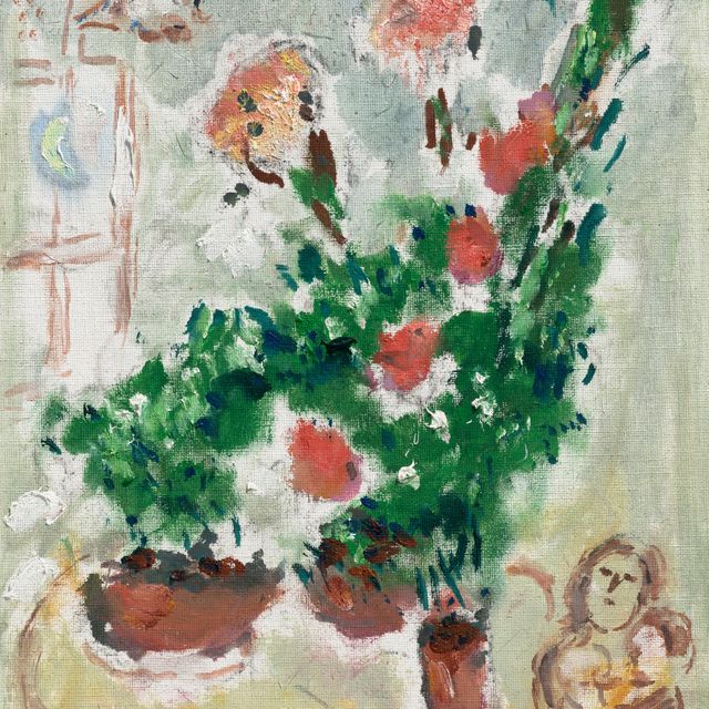 Marc Chagall — Пара букетов из трех человек