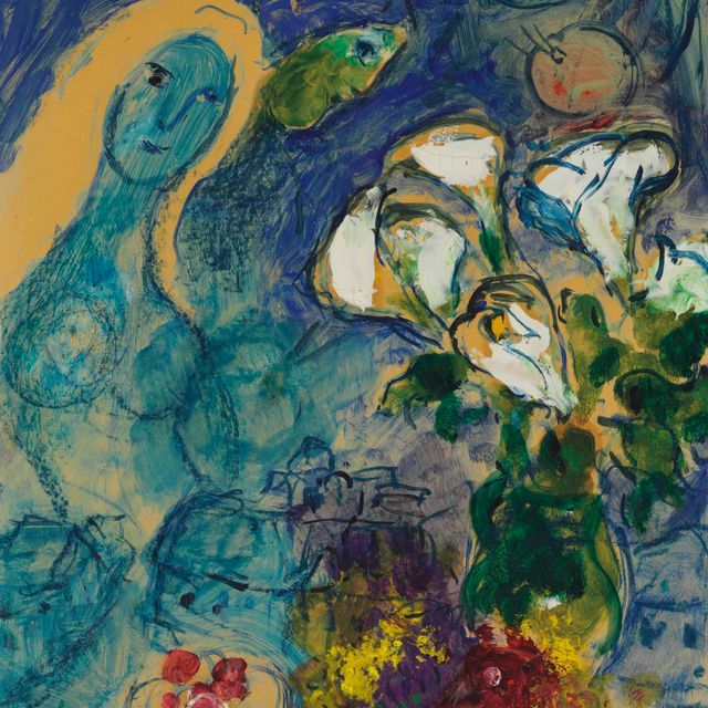 Marc Chagall — Этюд для "Марсова поля" из арумов и компотье