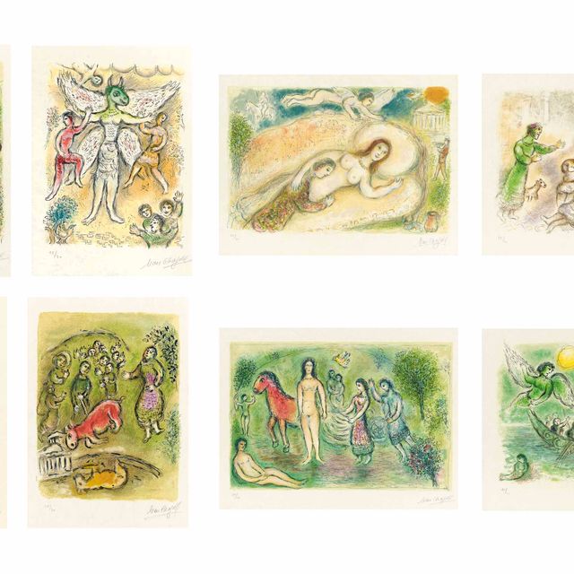 Marc Chagall — Гомер, "Одиссея", Фернан Мурло, Париж, 1974 (Т. 749-830; С. 96)