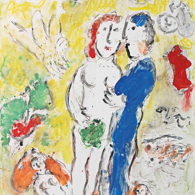 Marc Chagall — Ле-ну-сюр-желтая любовь