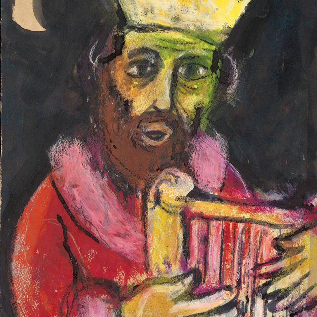 Marc Chagall — Рой Давид танцует в ночи