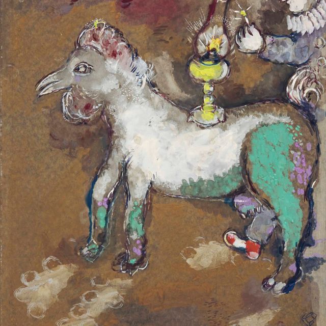 Marc Chagall — Клоуны и лампа-петлюра