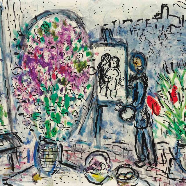 Marc Chagall — Магазин цветов в Сен-Поле