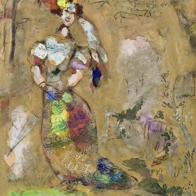 Marc Chagall — Дочь выжившего из деревни (Басни Лафонтена)