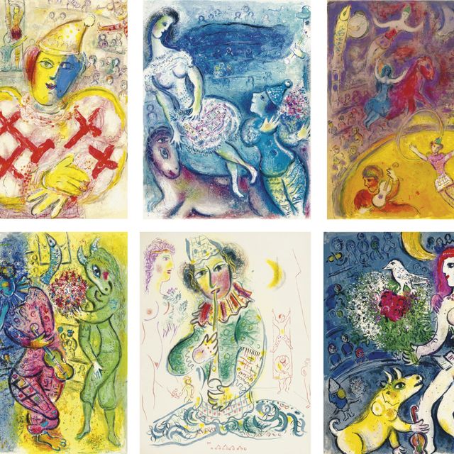 Marc Chagall — Цирк, издательство Tériade Editeur, Париж, 1967 (Т. 490-527; С. 68)
