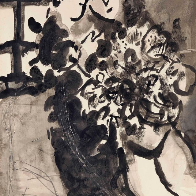 Marc Chagall — Любовь, скрывающаяся под покровом букета цветов