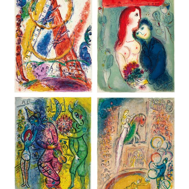 Marc Chagall — Цирк, издательство Tériade Editeur, Париж, 1967 (Т. 490-527; С. 68)
