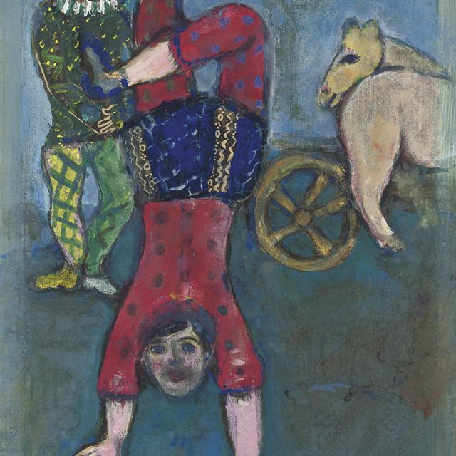 Marc Chagall — Клоун и акробат