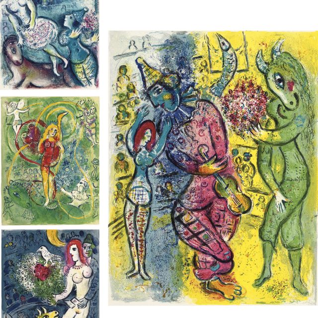 Marc Chagall — Цирк, Париж, издательство Tériade Editeur, 1967 (Т. 490-527; С. 68)