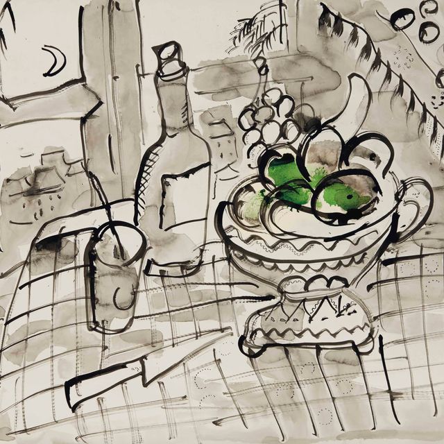 Marc Chagall — Смерть природы среди человеческих вершин