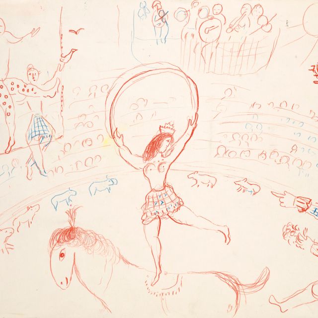Marc Chagall — Этюды для "Комедии дель Арте" (для фойе театра Франкфурта)