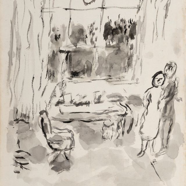 Marc Chagall — Пара, влюбленная в друг друга