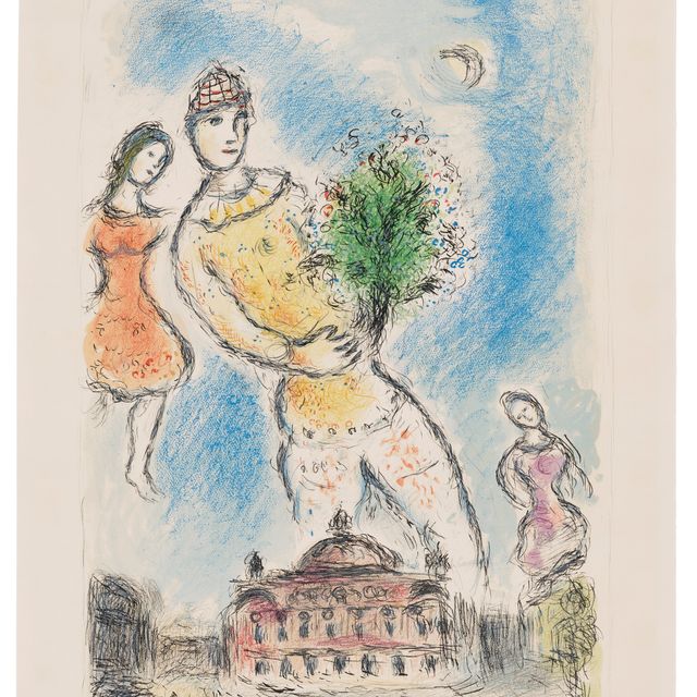Marc Chagall — Танец на сцене оперы
