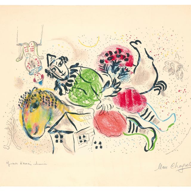 Marc Chagall — Макет для передвижного цирка