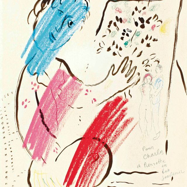 Marc Chagall — Любовь к кавалеру Шарля и Пьеретты
