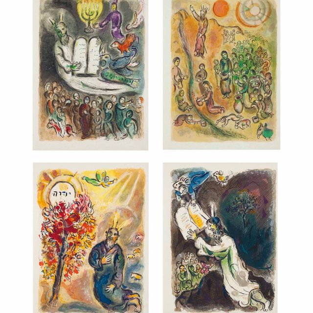 Marc Chagall — "История исхода", Леон Амиэль, Париж и Нью-Йорк, 1966 (Т. 444-67; С. 64)