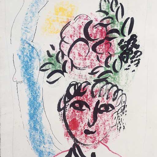 Marc Chagall — Портрет с фруктами